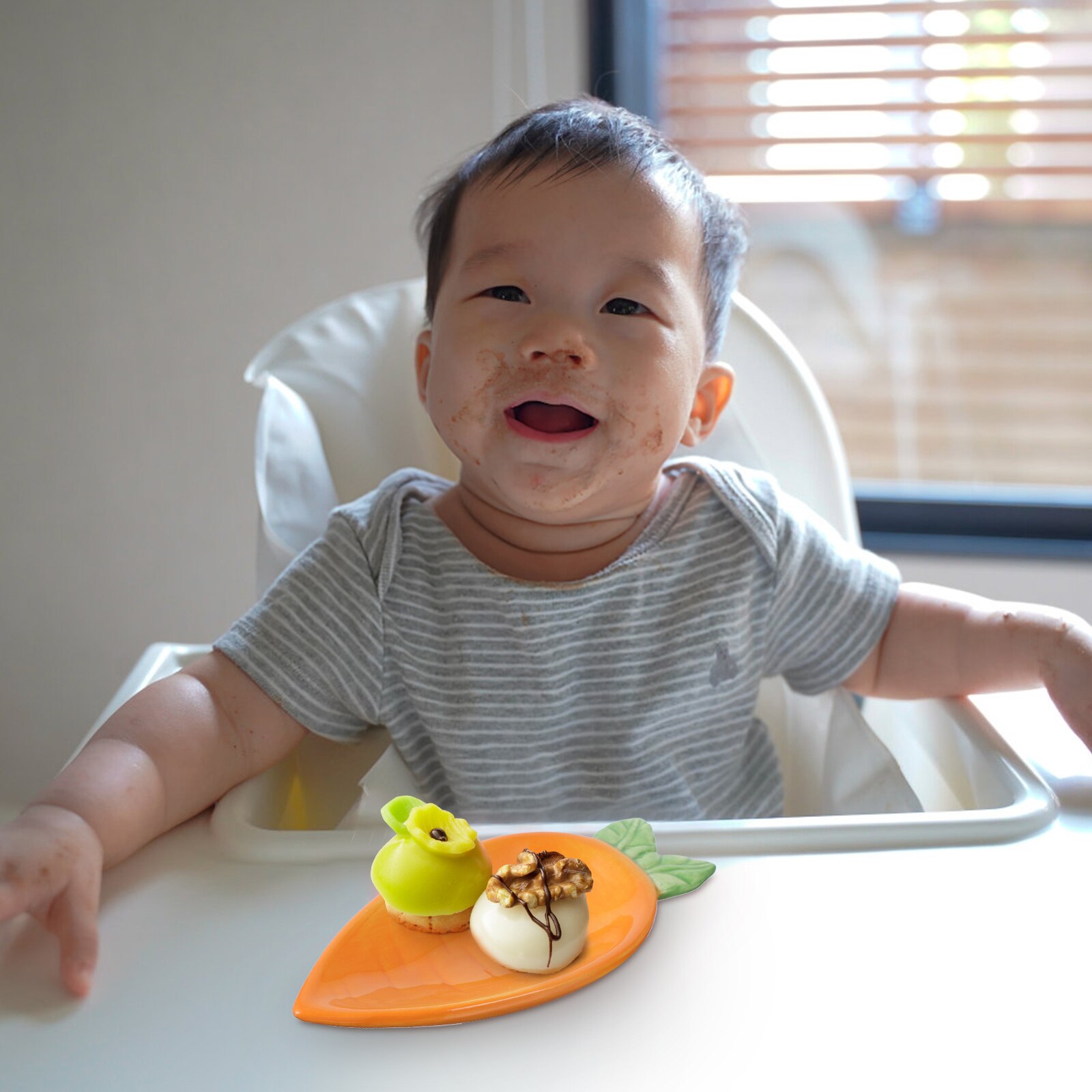 2Pcs Plates Portable Appetizer Plates Snack Plates Ceramic Tableware for Home