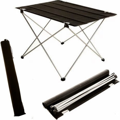 Mesa plegable para Picnic, jardín, balcón, acampada multiusos, bolsa de transporte, Mesa