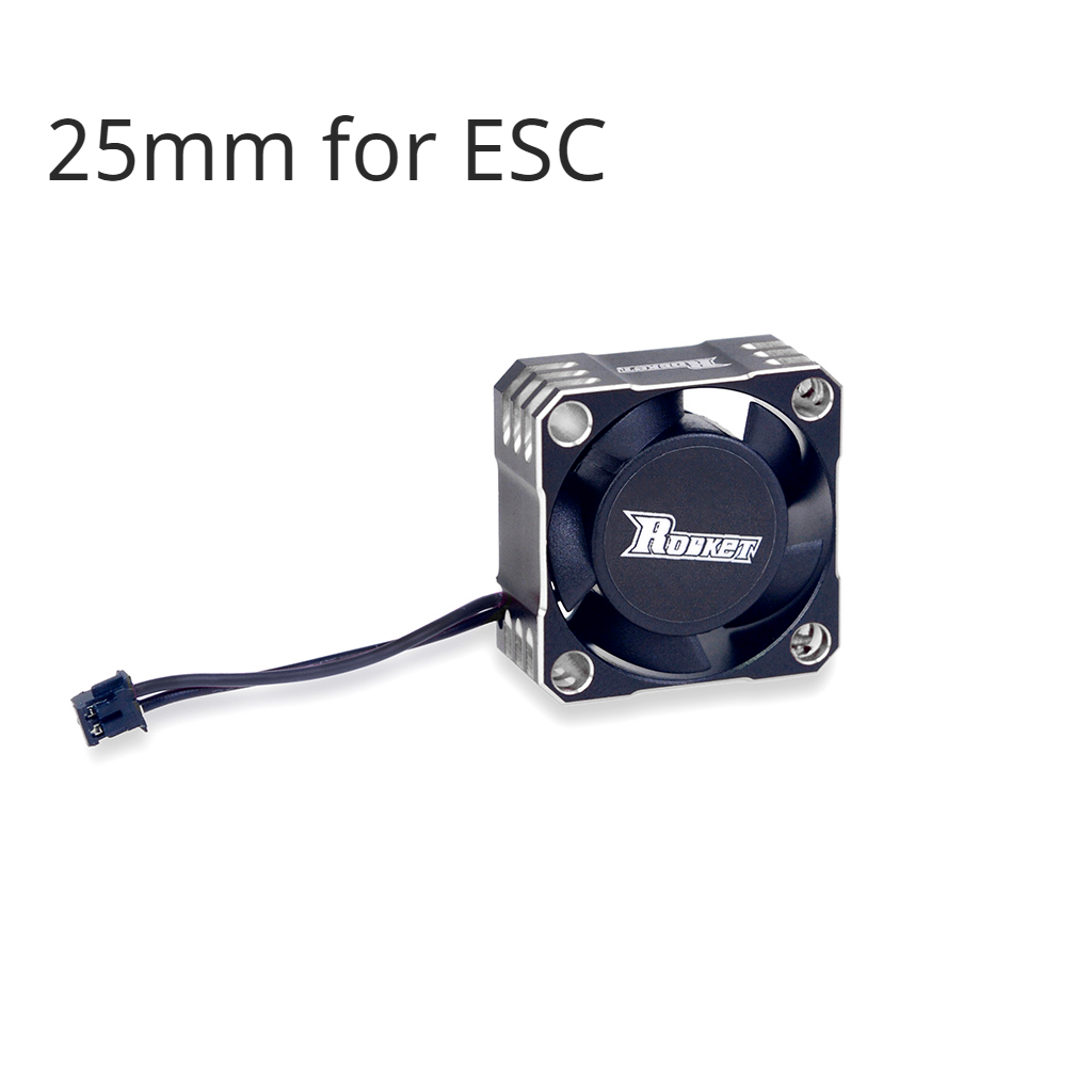 SURPASS Rocket Metal Cooling Fan Motor 25mm 30mm 35mm 40mm 50mm Aluminum Cool Fan Heat Sink Fan Cover for 3650 540 RC Motor ESC