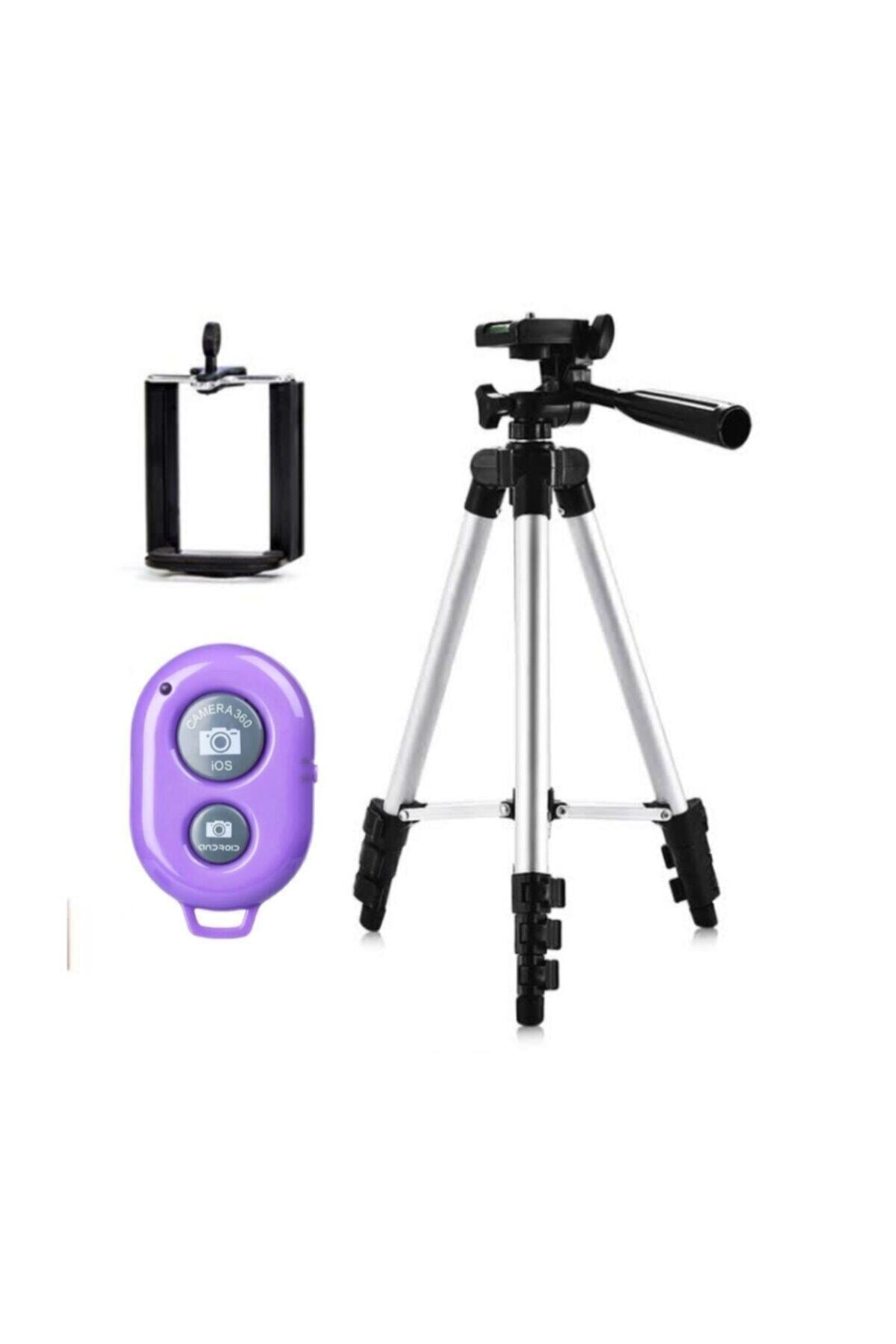 105 Cm Tripod Bluetooth Controlled Telefon &amp; Camera Tripod Metal Tripod
