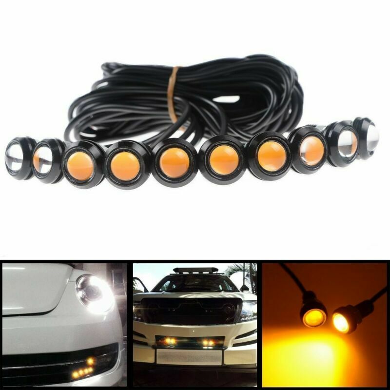 23/18 MM Car Eagle Eye DRL Led Daytime Running Light bulb Car Fog DRL LED 12V Backup Reversing Parking Signal Automobiles Lamps