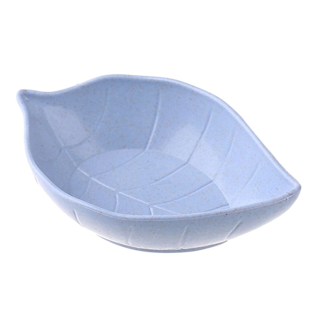 Wheat Straw Leaf Shape Seasoning Dishes Table Sauce Container Kitchen Cutlery Snack Plate 7*11cm: NO2