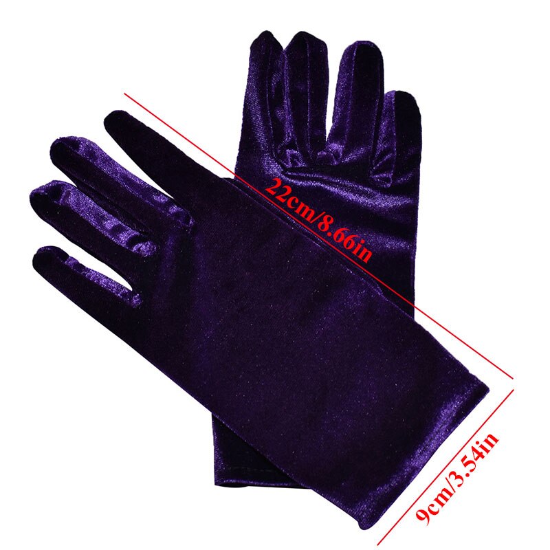 Guantes de terciopelo dorados para mujer y niña, guante cálido para dedos, coloridos, más estilos, accesorios de ropa