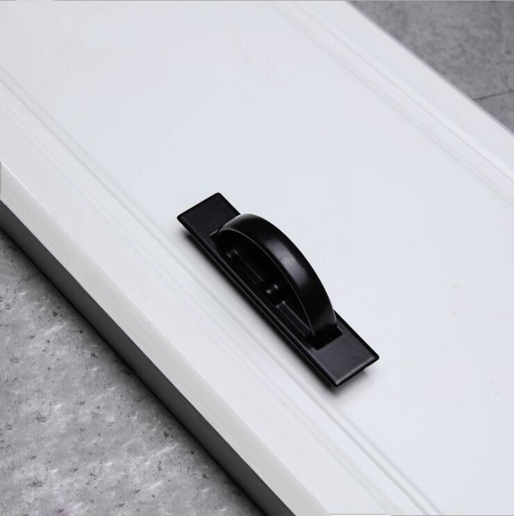 Tatami Handvat Kast Deurklink Gecontracteerd En Moderne Ingebouwde Onzichtbare Handvat Lade Meubilair Gate Handvat: Tatami black