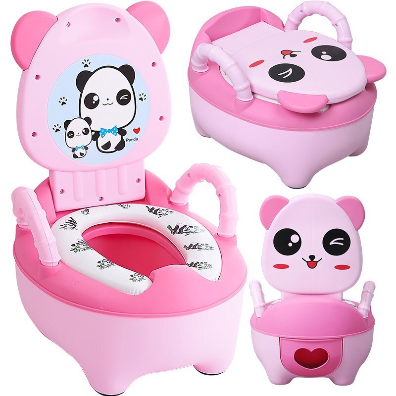 Kids Toilet Trainer Bedpan Baby Potty Children&#39;s Cartoon Toilet Portable Toilet Comfortable Seat Toilet Train Baby To The Toilet