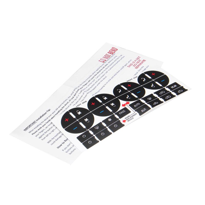 PVC Sticker Auto Sticker AC Dash Knop Voor Chevy GMC Chevrolet PVC Universele Reparatie Kit Styling Vervanging Voertuig