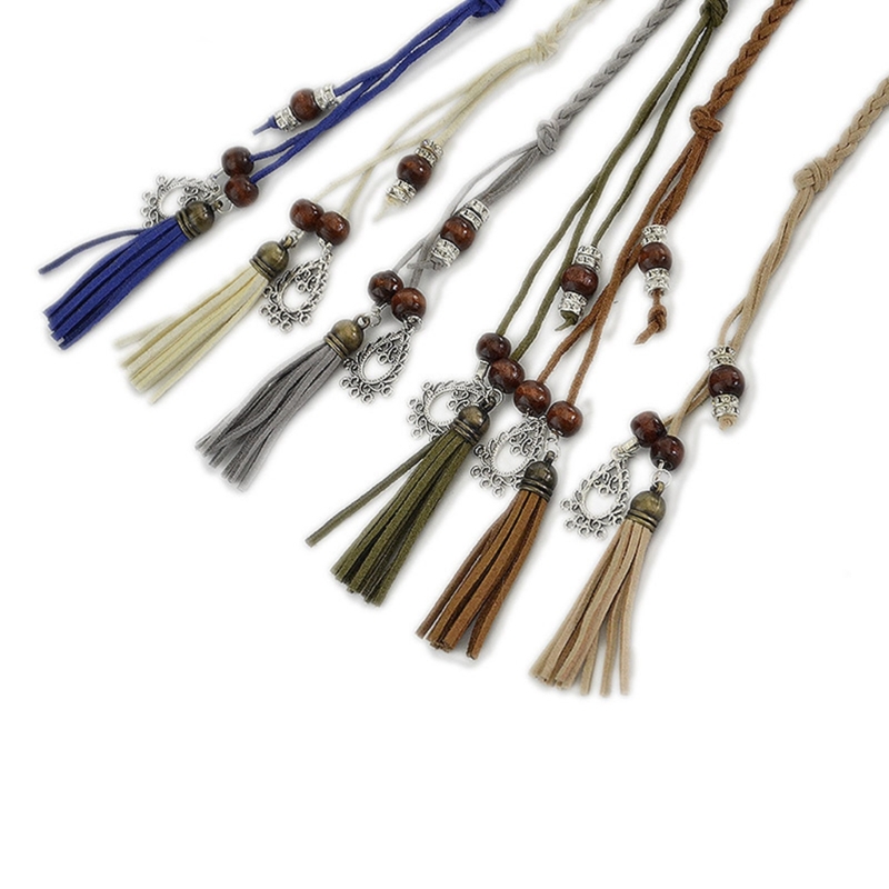 Cuerda de cintura Mujer Nudo Cintura Cuerda Trenzada Cinturón Accesorio para camisa de vestir