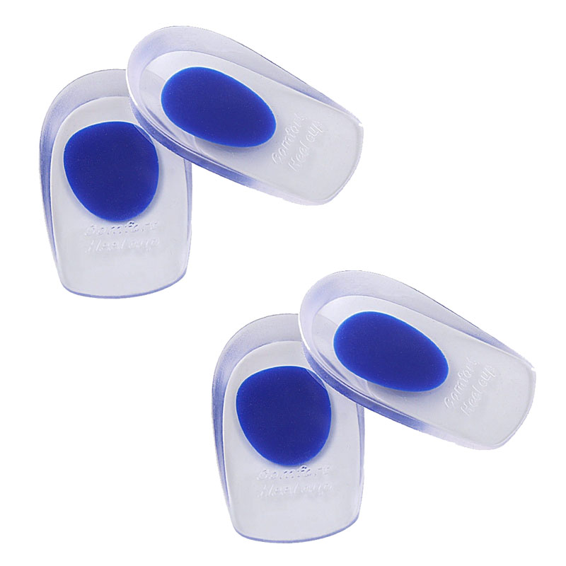 Weiche Silikon-Gel-Einlegesohlen für Fersensporn, Schmerzlinderung, Fußkissen, Fußmassagegerät, Pflege, Fersenbecher, Schuhpolster, HöHenne-Einlegesohlen: Gold / 0,5