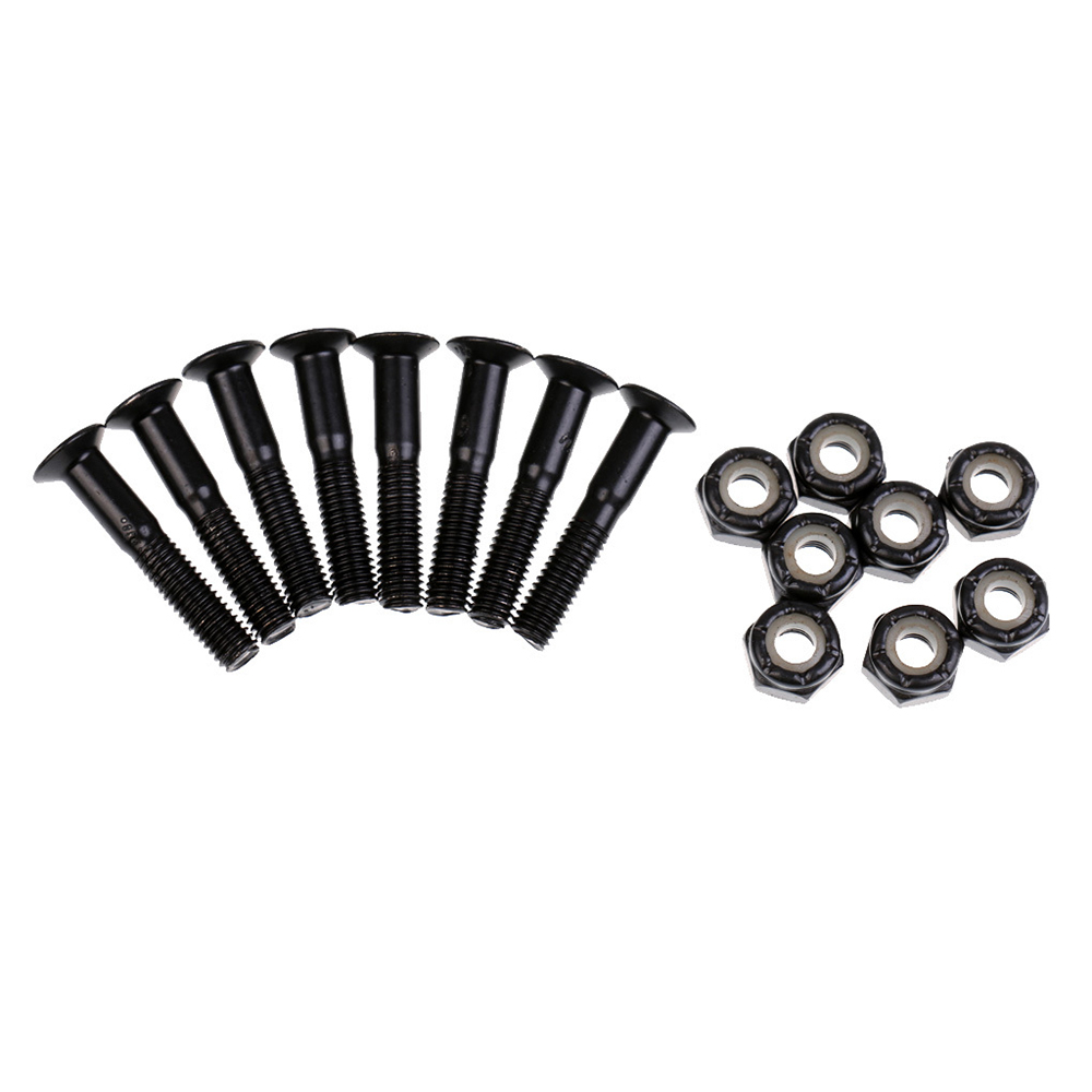 8pcs/lot 31mm Skateboard Hardware Screws Nuts Skateboard Longboard Truck Hardware Set Skateboarding Replacment Accesories