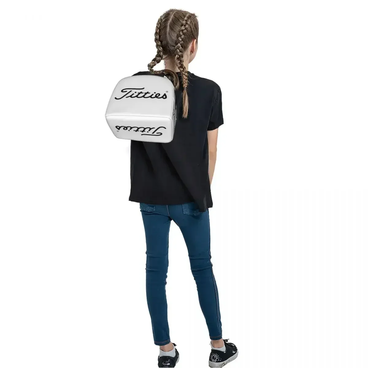 T-Titties Golf Ball Lunch Bags Insulated Bento Box Portable Lunch Tote Resuable Picnic Bags Cooler Thermal Bag for Woman Work