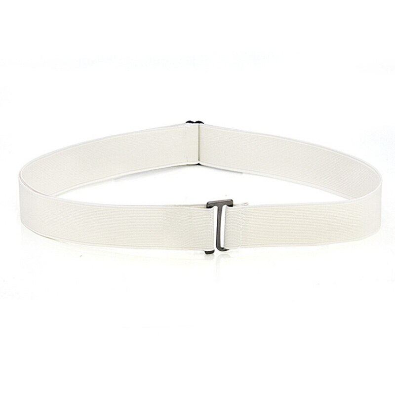 Women Invisible Belt Buckle Plastic Comfortable Elastic Belt For Women Men Adjustable No Show Web Belt For Jeans: WT