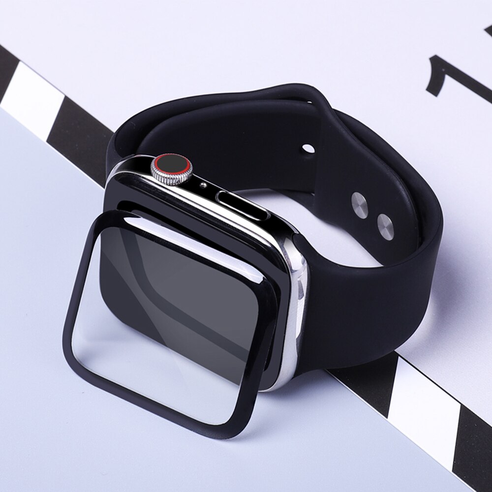 Suitable for apple watch screen protector, 38mm 40mm 42mm 44mm 3D fiberglass tempered film applies to iwatch 54321 Series