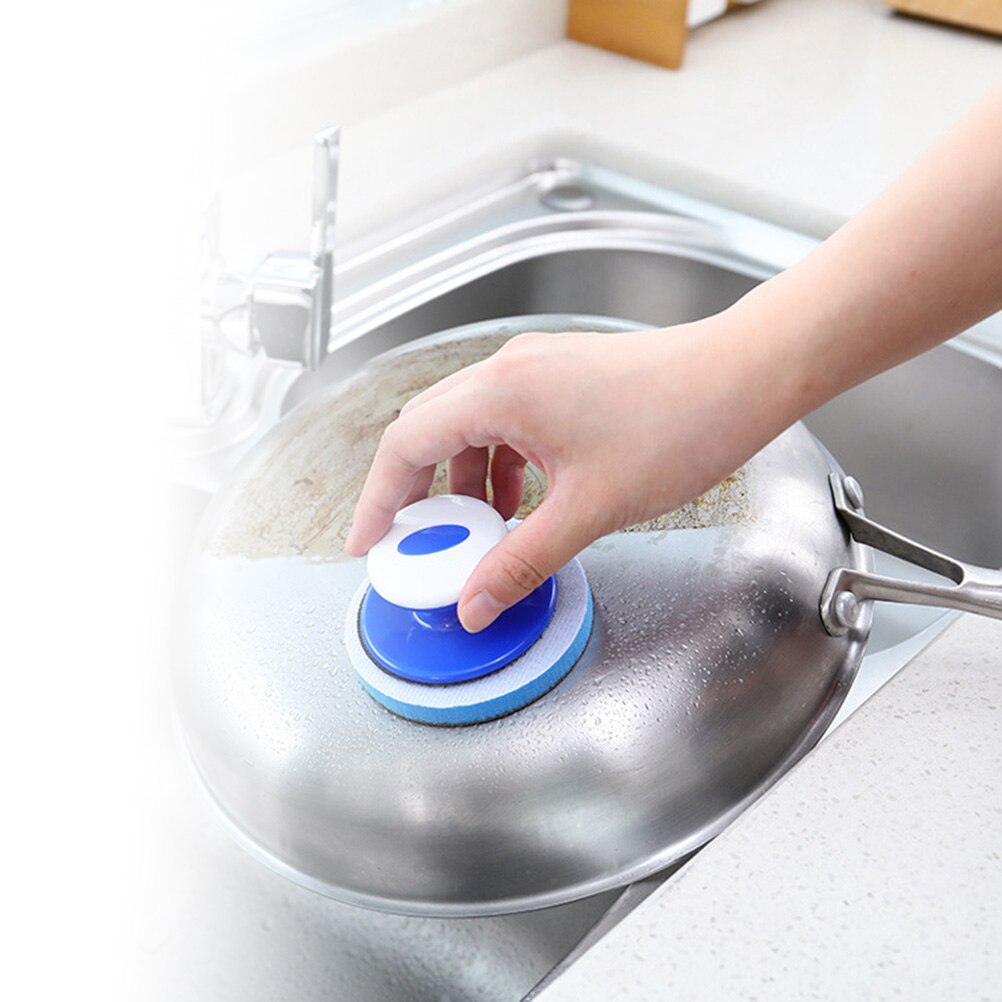Kitchen Cleaning Scrub Sponge Non-Scratch Scouring Scrubber Multi-purpose Cleaning Dishes Utensil Sponge