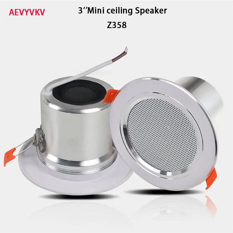 Altavoz de techo para baño de 8Ohm y 10W, sistema de música de fondo, aluminio a prueba de humedad, de sonido de altavoz en el techo a la