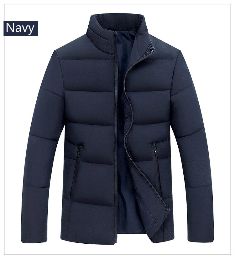 Winter Jacket Men Thermal Thick Coat Snow Navy Black Parka Male Warm Outwear White Duck Down Jacket Men: Navy Blue / 4XL
