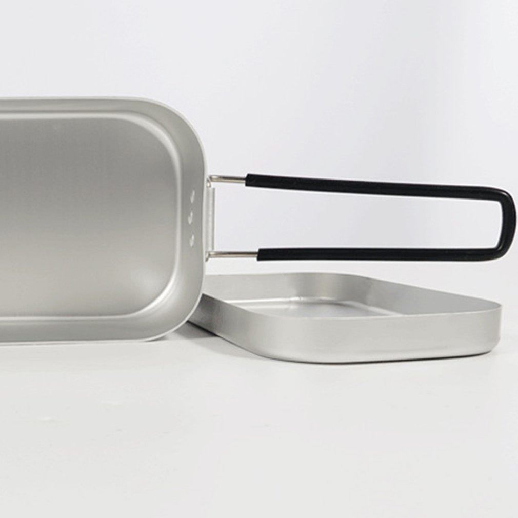 Aluminum Lunch Box With Handle Travel Portable Lightweight Thick Japanese Aluminum Case Thermal Metal Box With handle For Kid