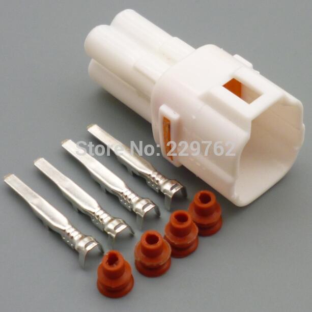 shhworldsea 4 Pin 2.2mm MT090 Sealed Motorcycle Connector Female Male Housing Automotive Wire Connector 6180-4771 6188-0004