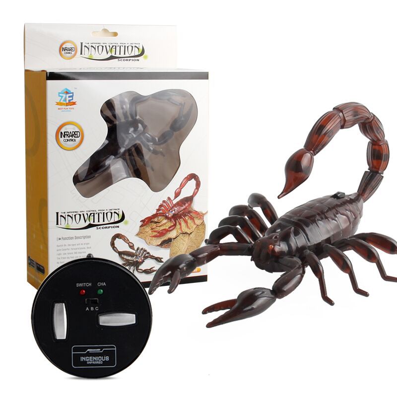 Rc scorpion fjernbetjening insektlegetøj nyhed elektrisk infrarød induktion realistiske krybdyr vanskeligt legetøj