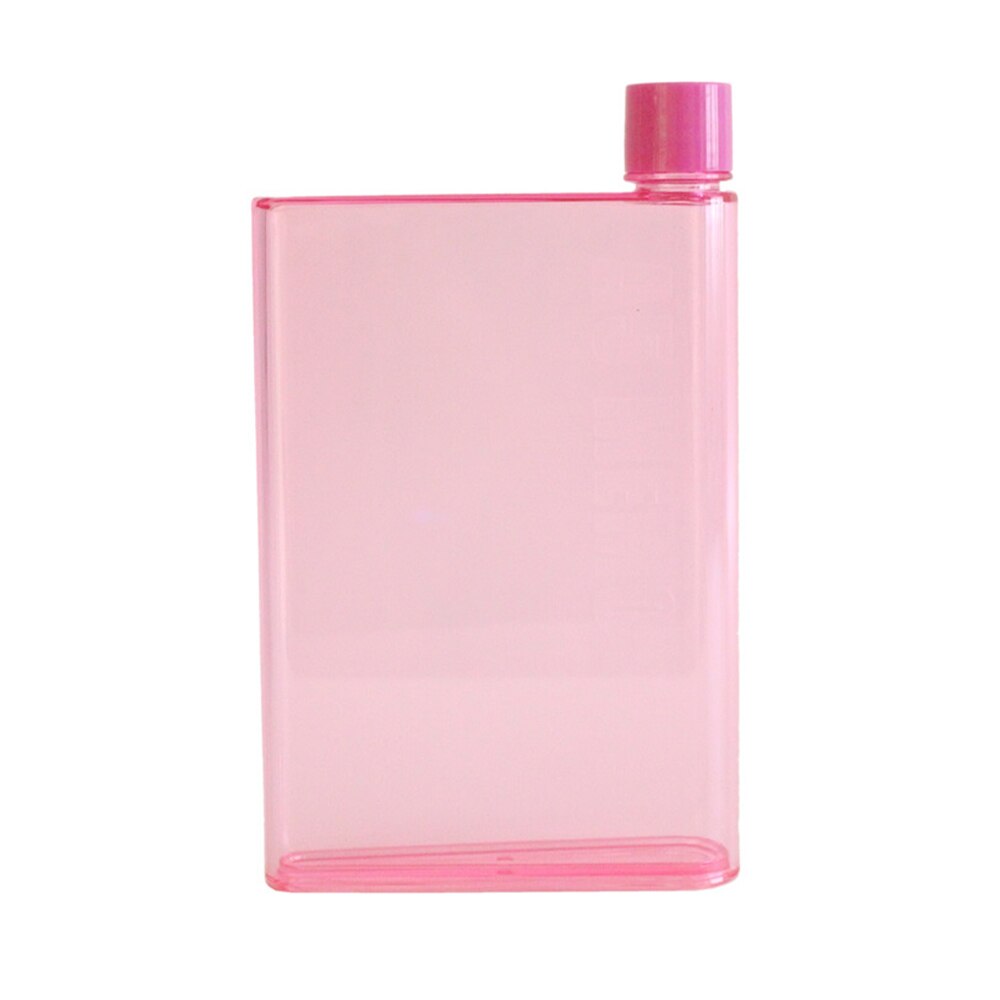 420Ml A5 Papier Cup Botlte Platte Water Fles Bpa Gratis Clear Boek Papier Pad Water Fles Platte Dranken Ketel notebook Fles: E