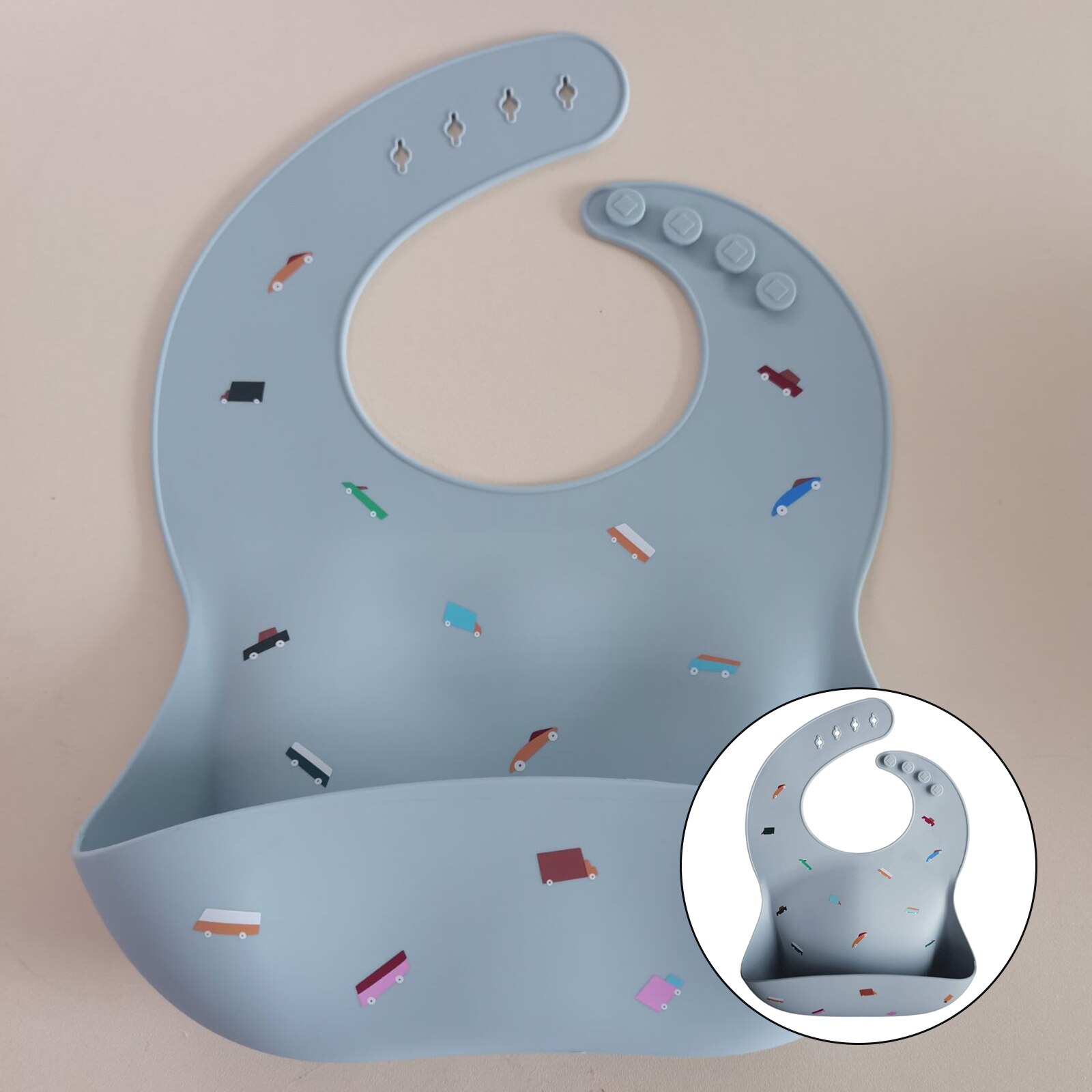 Zachte Siliconen Baby Meisje Jongen Bib Voeden Verstelbare Kids Kinderen Bib Veeg Schoon Bpa Gratis: Car