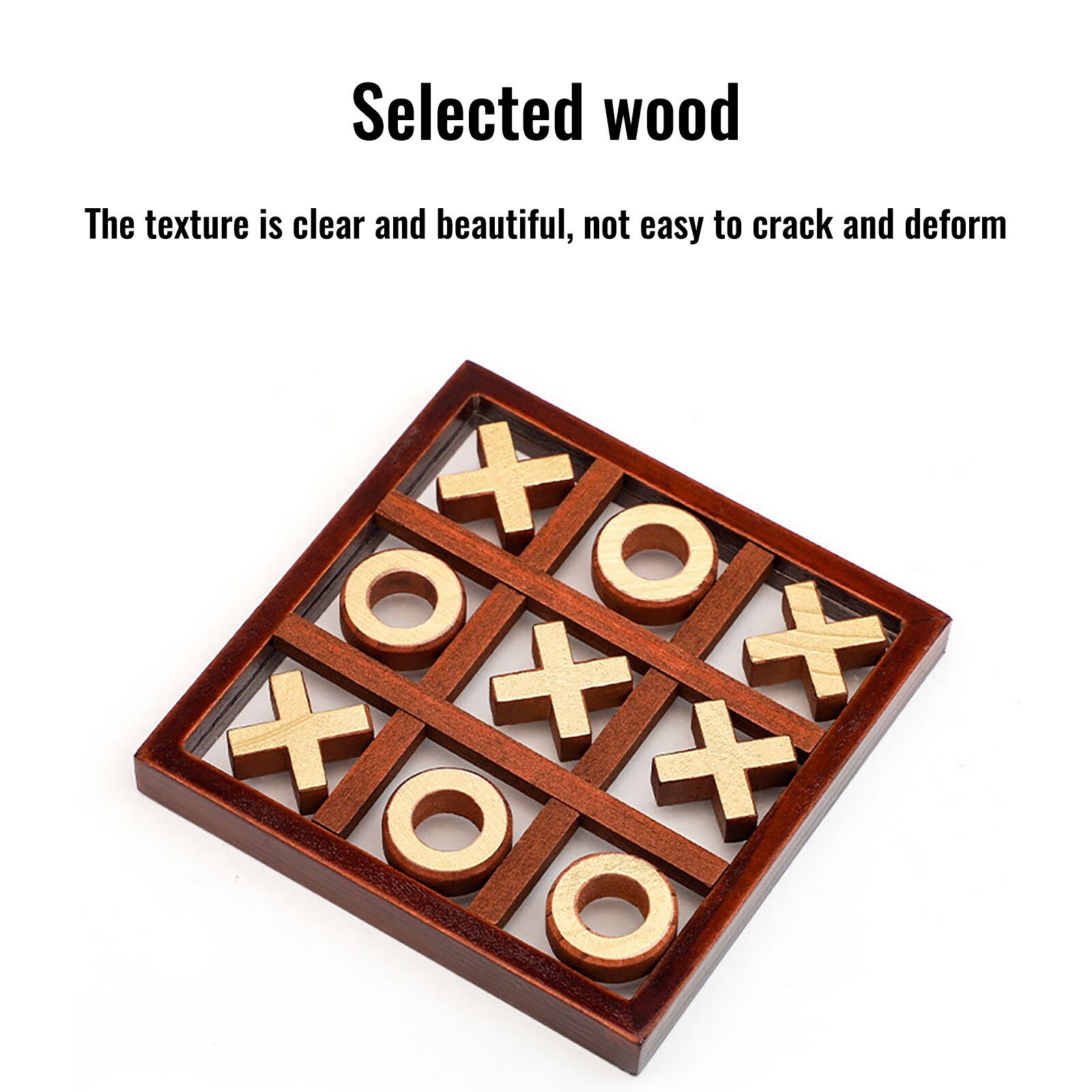 Tick-tac Kappe Spielzeug Puzzle Spiel Xo Schach Holz Doppel Spiel eltern-Art-Spiel freundlicher Früh Lernen Bildungs spielzeug Für freundlicher