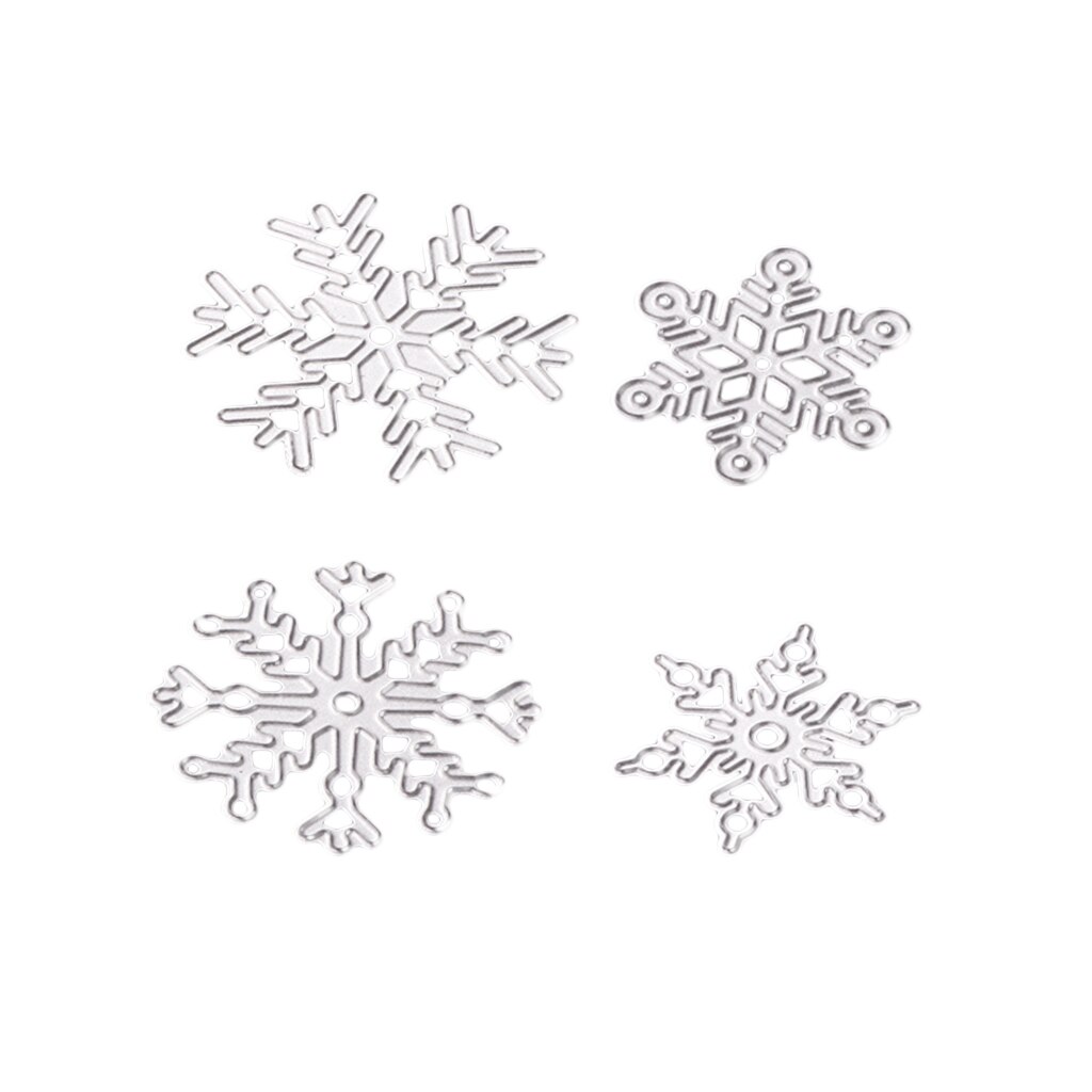 Molds To Cut The Metal In The Shape Of A Snowflake In 4 Pieces