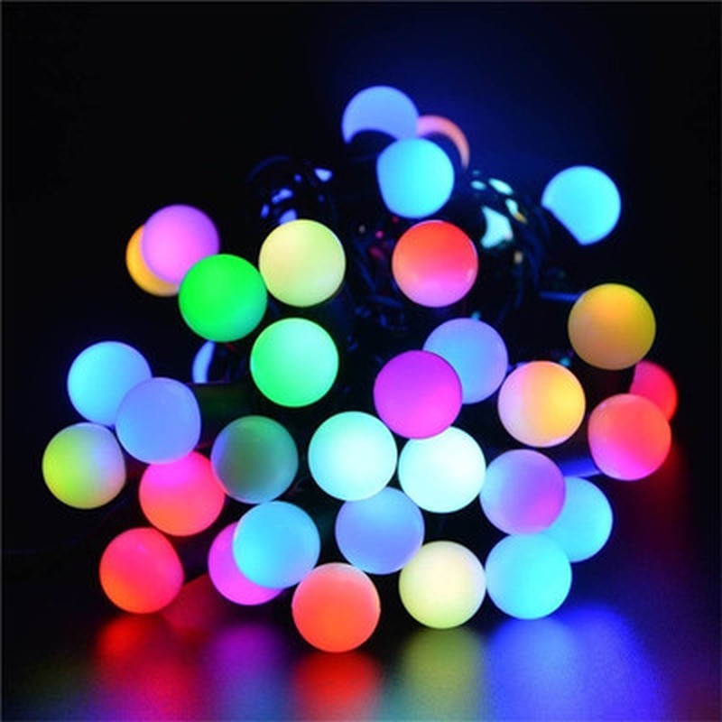 LED Outdoor Lighting Strings Waterproof Solar Garden Light String Multicolor/Warm White/white/blue Lamp Chain for Christmas