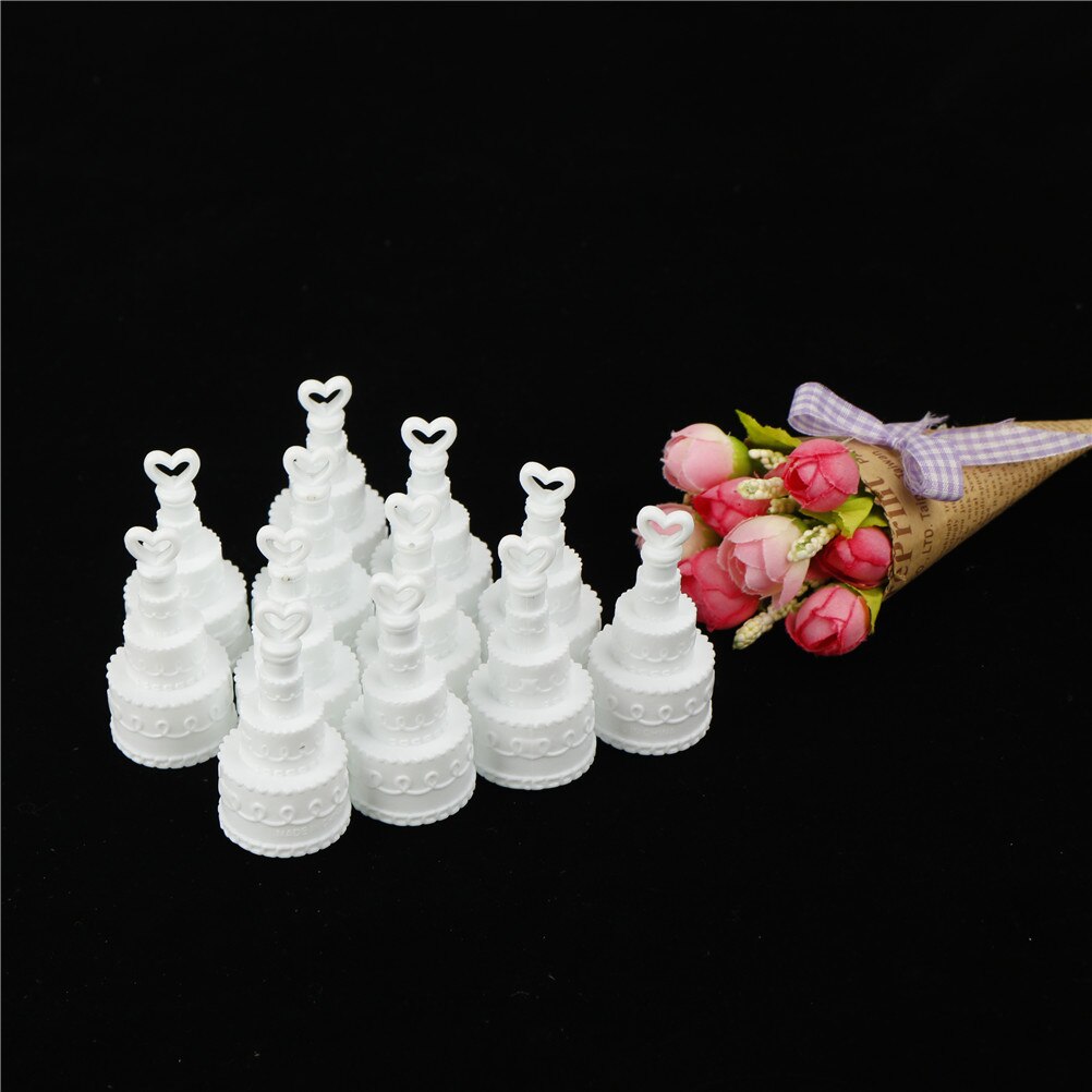 5/12pcs White Cake Empty Bubbles Soap Bottles Romantic Wedding Birthday Party Decor Event Festival Supplies Kid Toy