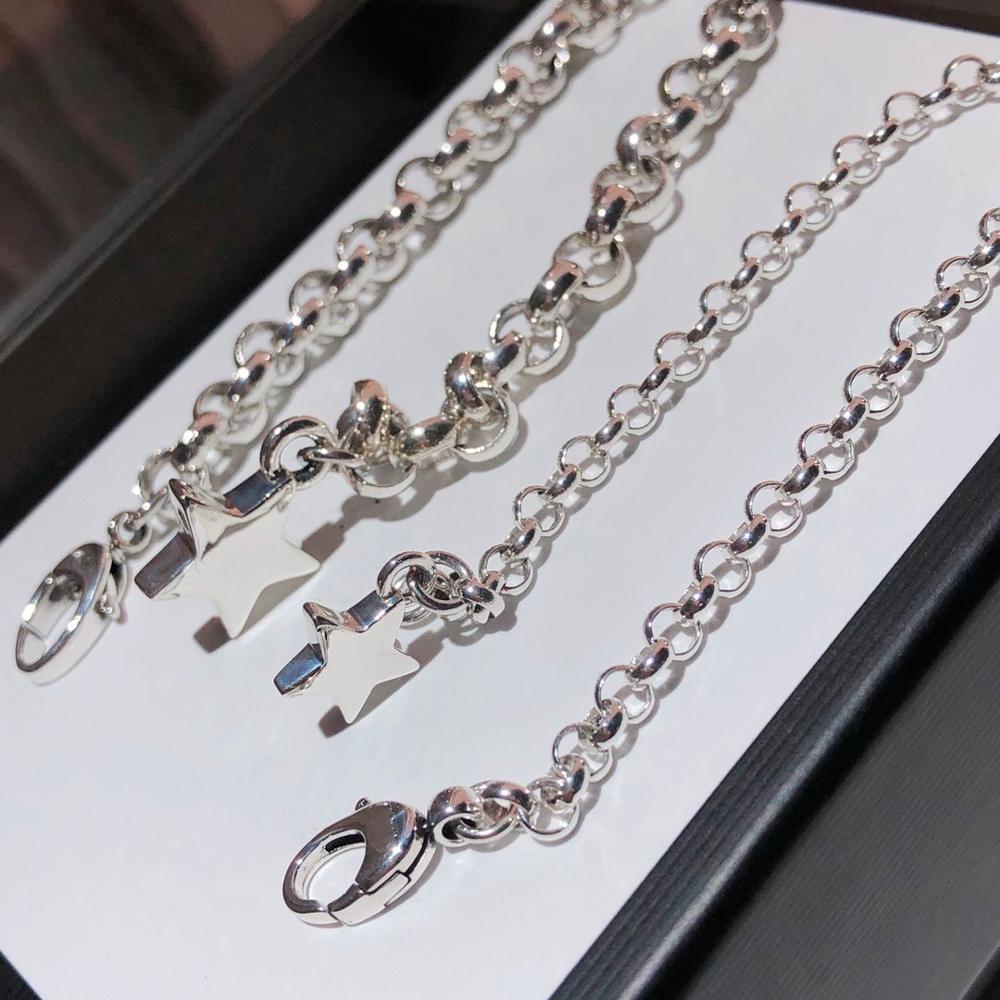925 pequena estrela pulseira de prata esterlina; charme original e clássico micro-etiqueta; 100% prata esterlina
