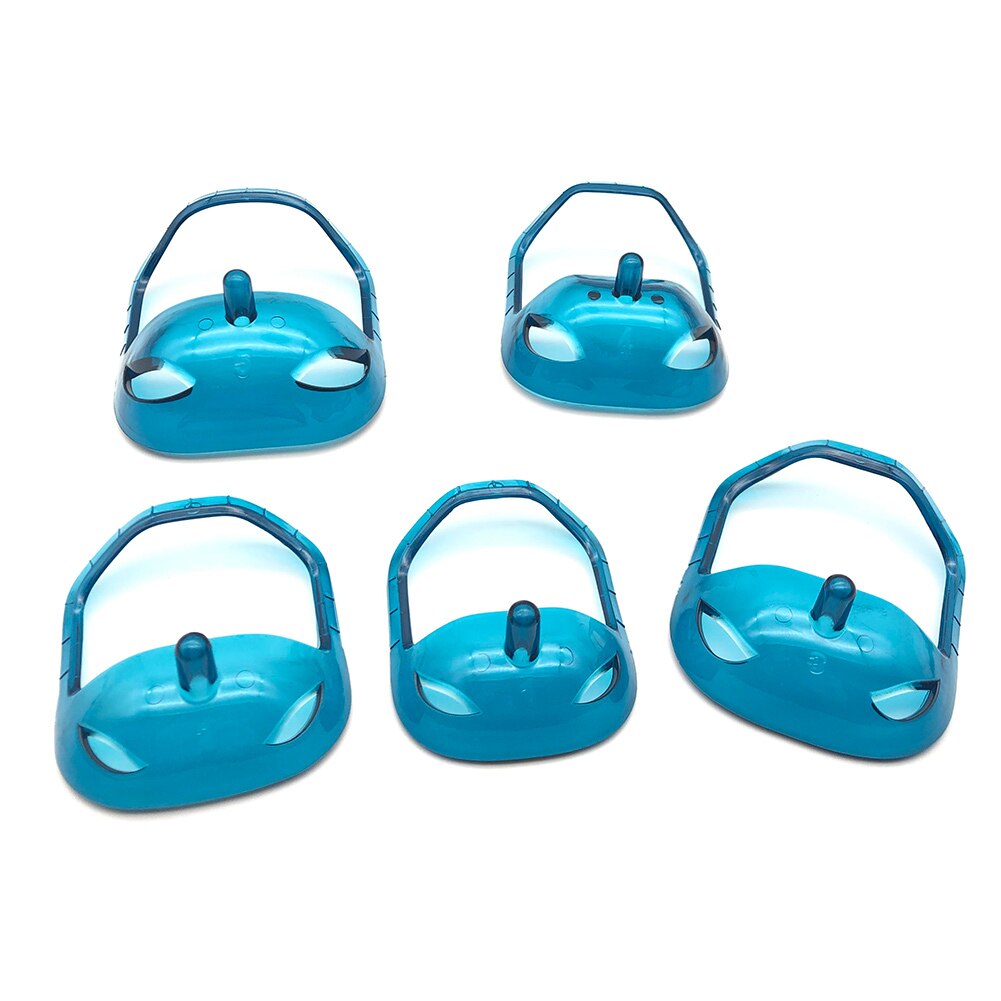 Newly 5 Pcs Men Mustache Shaper Styling Template Goatee Beard Guide Stencil Shaving Tool CLA88: Blue