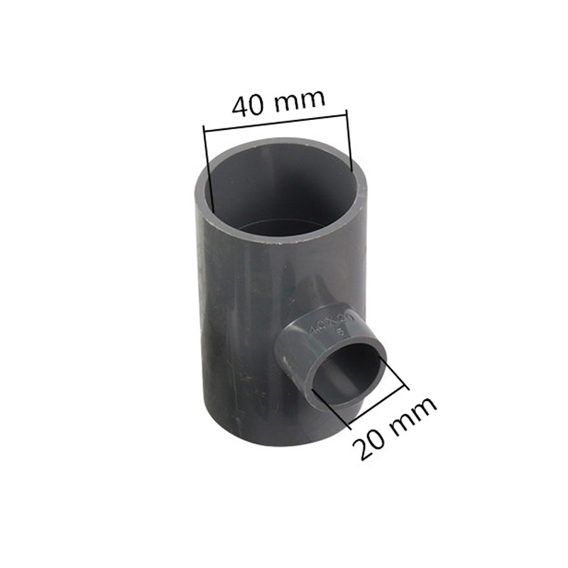 20mm 25mm 32mm 40mm PVC Reducing Tee Connector Garden Irrigation Water Pipe Joint Aquarium Tank Fittings Bathroom DIY Tools: ID 40mm to 20mm
