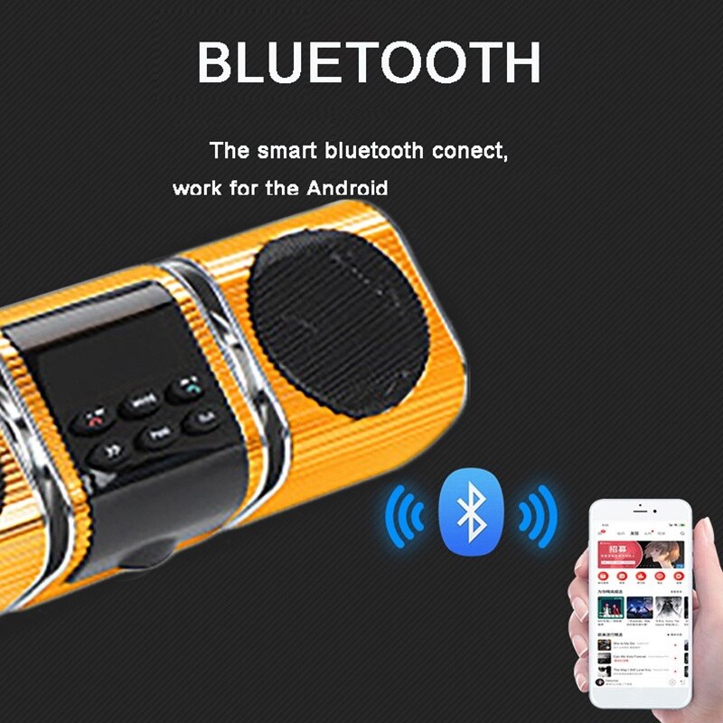 Altoparlanti stereo per moto Bluetooth impermeabili sistema Audio USB AUX SD Radio FM lettore MP3
