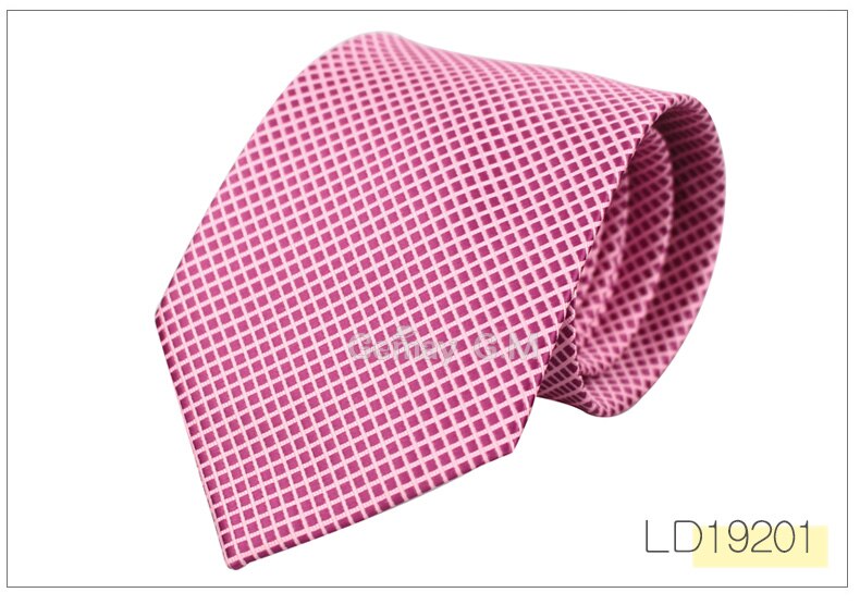 Klassiske mænd slips til erhvervslivet formelt bryllups slips til mænd 8cm striber prikker hals slips jakkesæt halsbeklædning jacquard slips: Ld19201