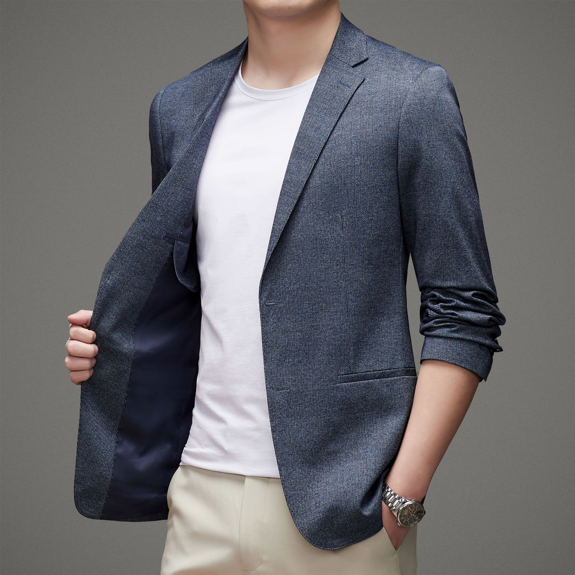 2022 Men's Suit Jacket Business Casual Comfortable Suit Top Dad Wear african wedding outfits for men