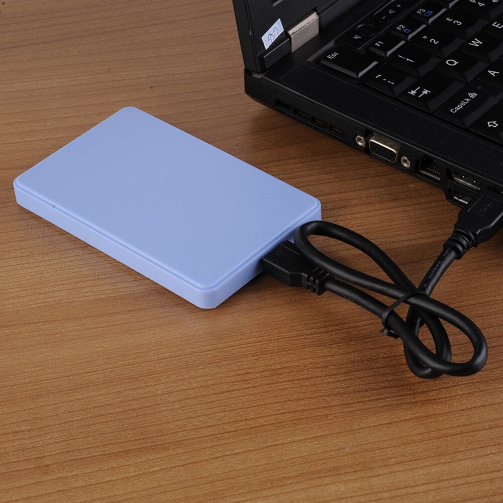 USB 2.0 / 3.0 SATA 2.5 "HD HDD BOÎTIER de DISQUE DUR EXTERNE BOÎTIER ABS Blanc Mini Externe Portable Support Pour Disque Dur