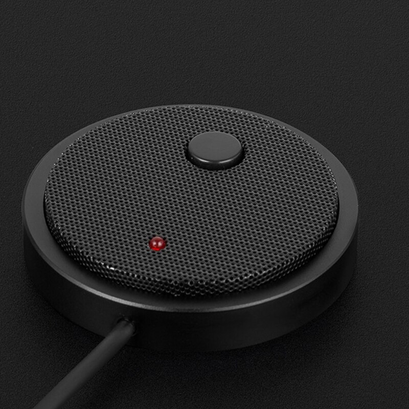USB 360° Laptop Microphone for Zoom Meeting Conference Room Noise Reduction