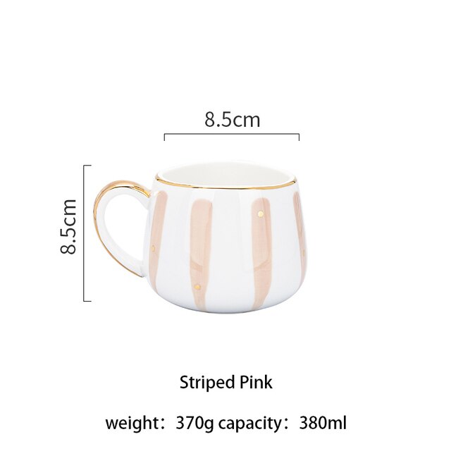 Creatieve Thuis Keramische Mok Licht Luxe Nordic Koffie Mokken Japanse Eenvoudige Water Cup Melk Sap Koffie Paar Paar Kopjes: 5