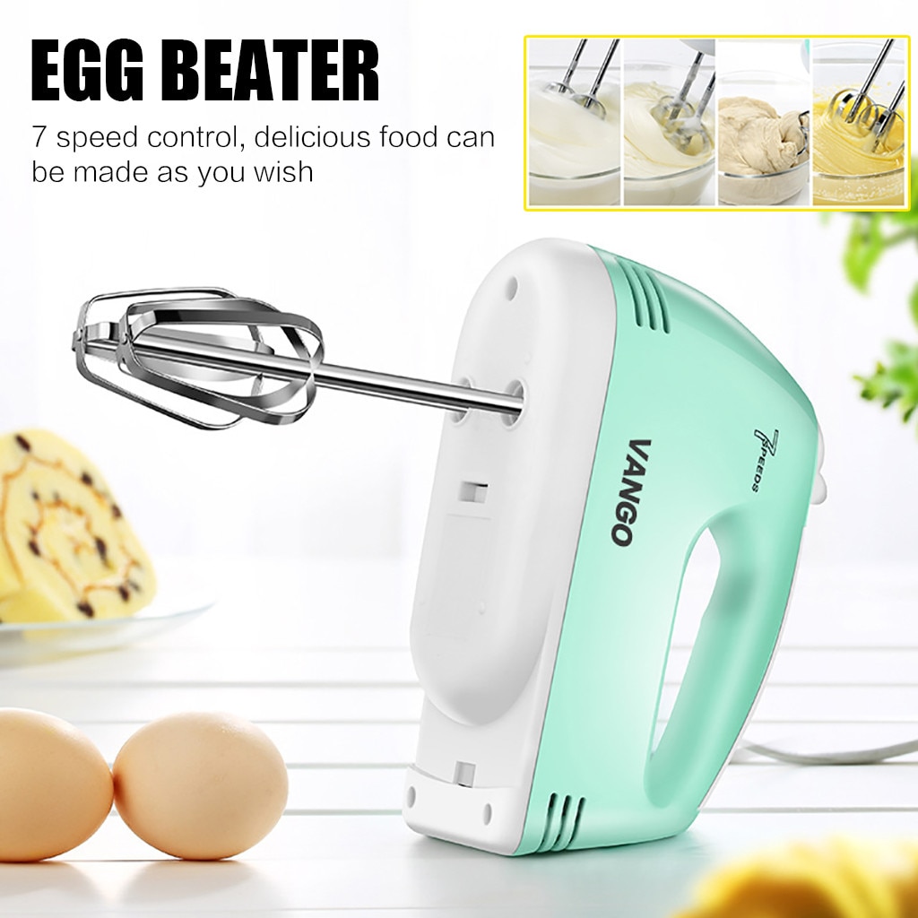 Electric Cake Stand Mixer Food Mixers Beater Kitchen Bowl Aid Whisk Mixing Egg Beater Cake Baking Handheld egg-beater US plug #G