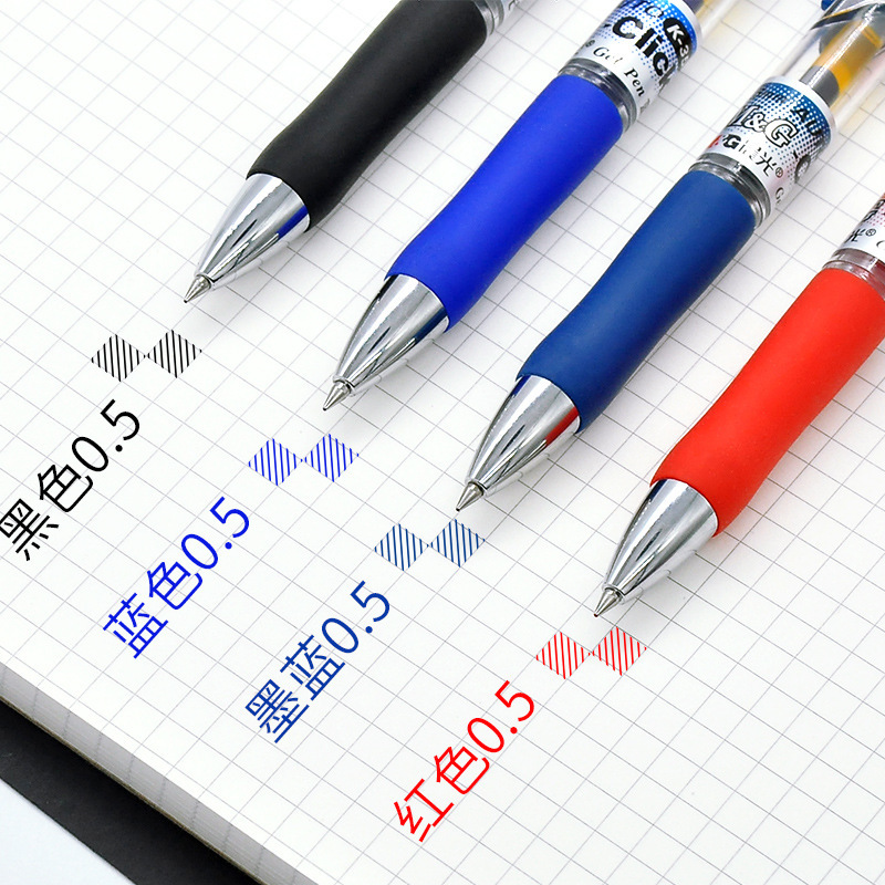 Juego de 43 Uds de bolígrafos y recambios de Gel, papelería, bolígrafo de escritura Kawaii, tinta negra/roja/azul, bolígrafo azul de 0,5mm, suministros escolares de oficina