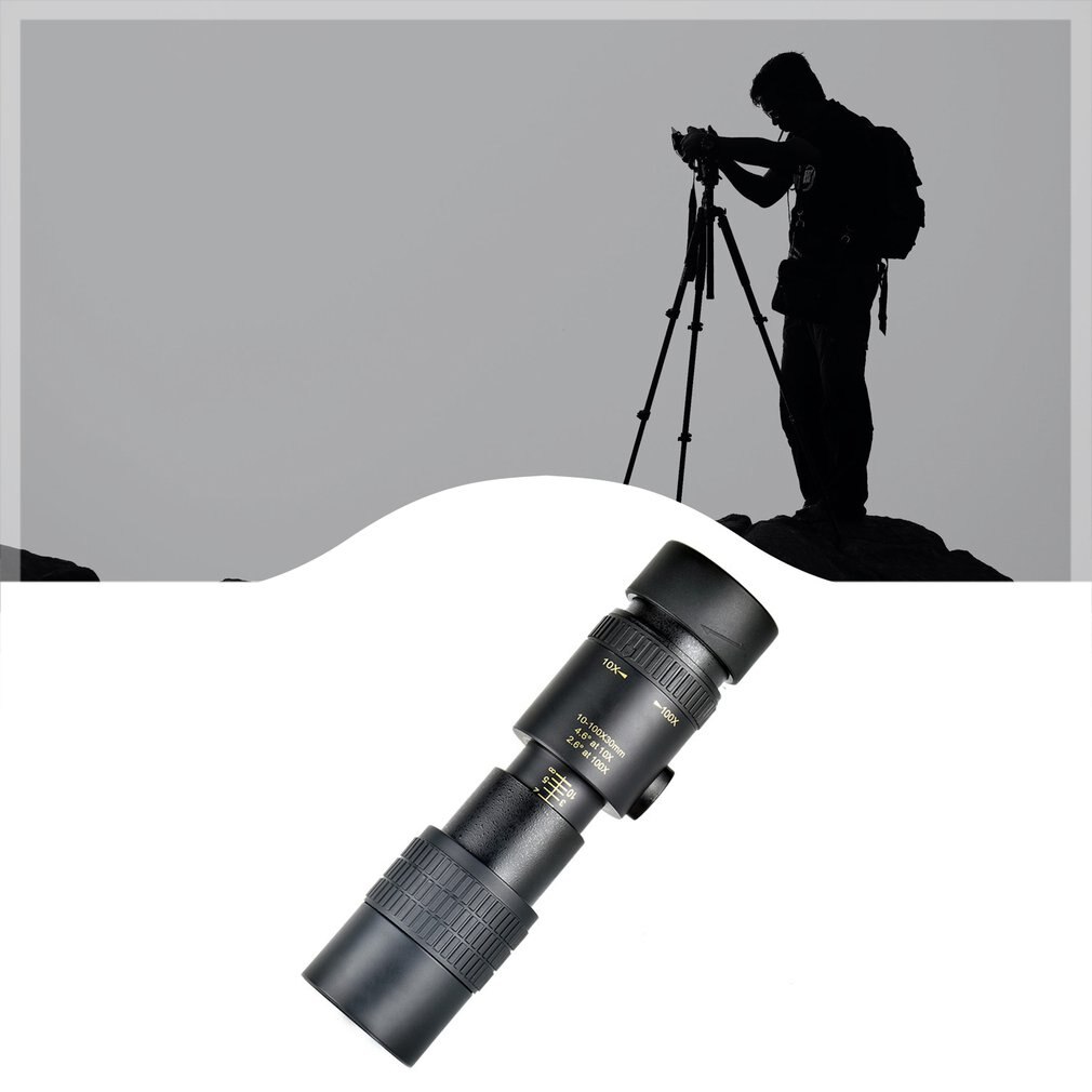 10-300x40mm Ultra-telephoto Zoom Monocular Telescope With Tripod For Smart Phone Portable Astronomy Beginners