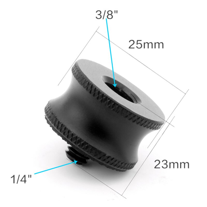 3/8 to 1/4 adapter mini 3/8x weiblich  to 1/4x männlich schraubgewindeadapter kamerastativ kugelkopf für fotostudio