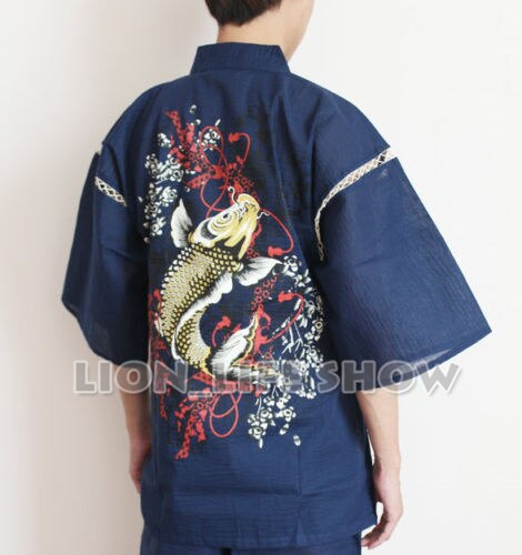 Biamoxer-Kimono japonés Jinbei para hombre, ropa de dormir, pantalones de manga corta, pijama para el hogar