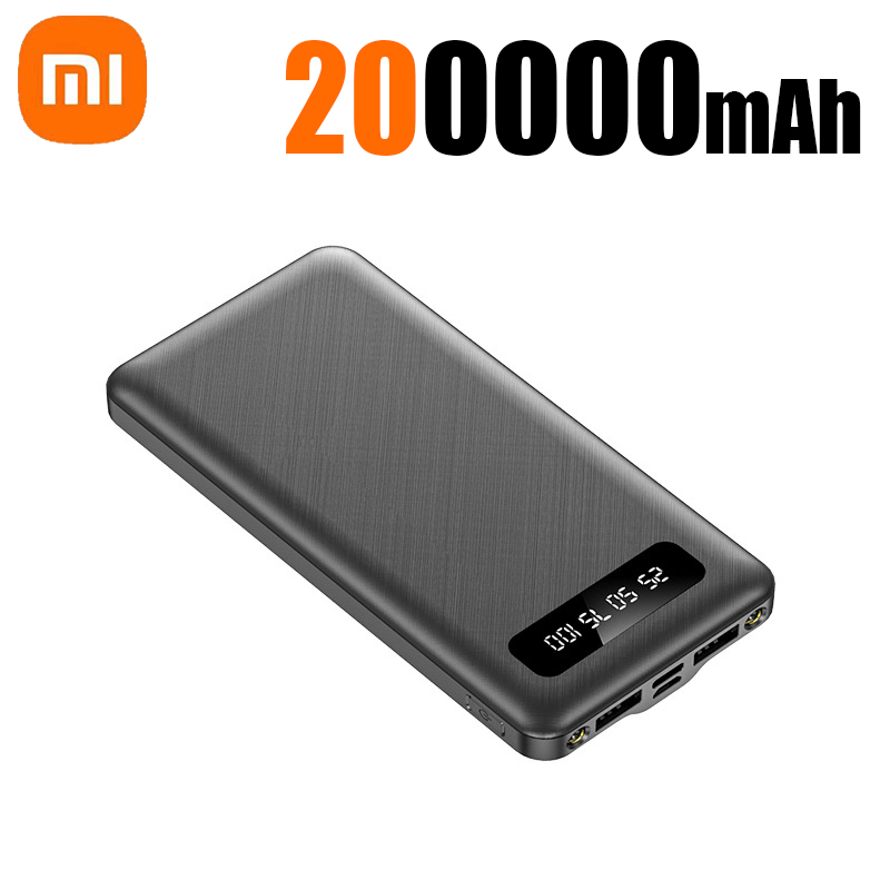Xiaomi 500000mAh Power Bank 120W Carga super rápida Bateria externa portátil de grande capacidade com display digital LED para telefones: Dourado