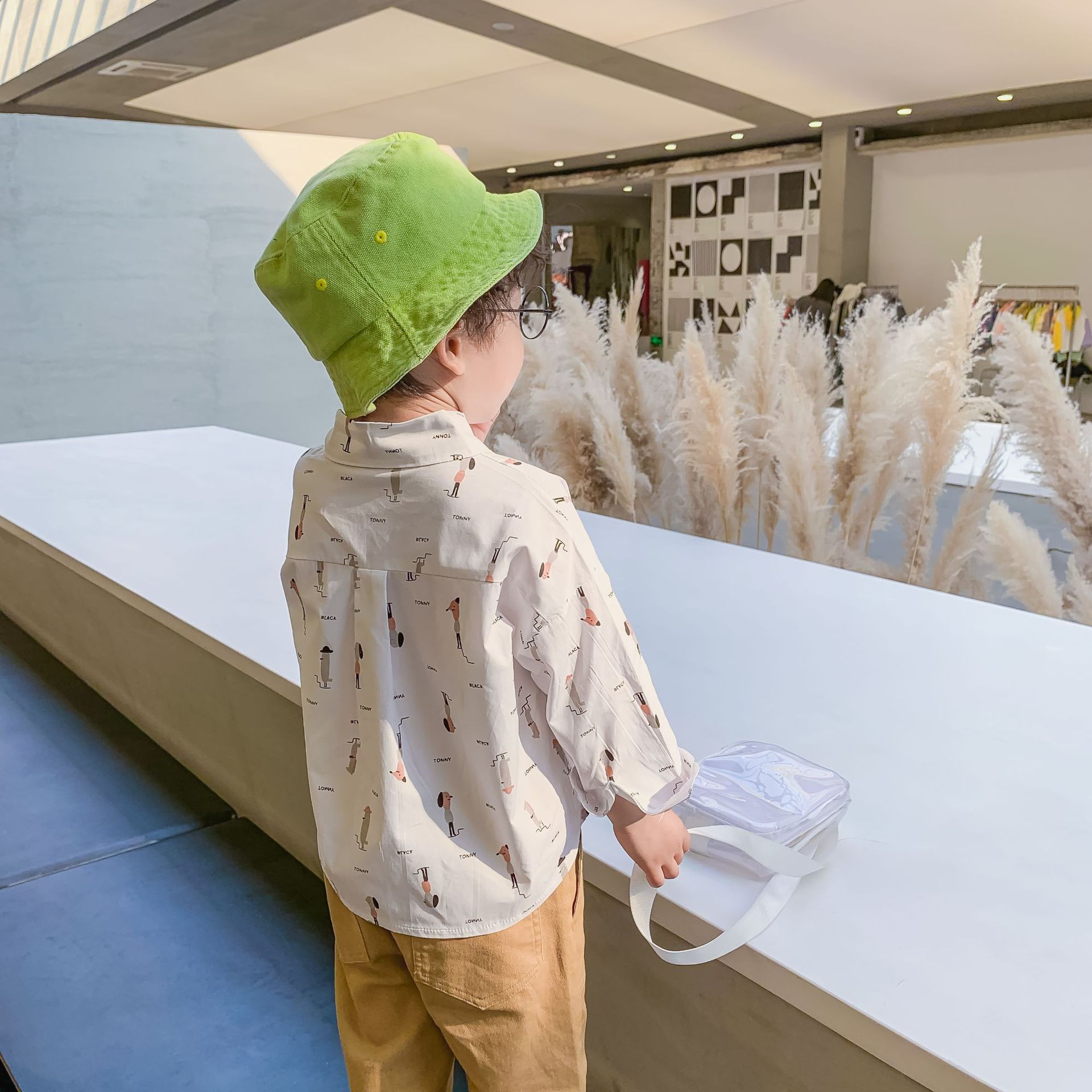 Chemises à manches longues pour bébés garçons, en coton, style, printemps-automne , décontracté