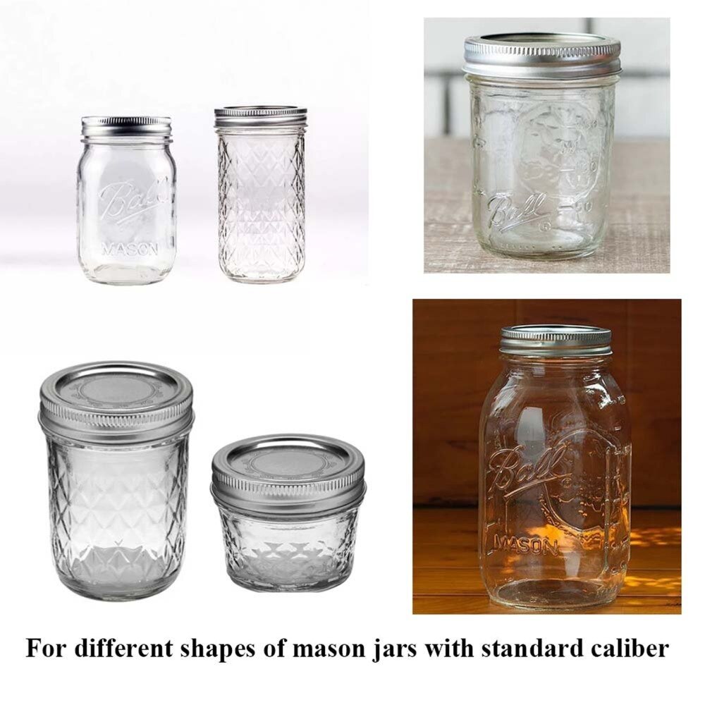 6 pakke mason jar light 20 led solar farverige fe string lights låg indsats til gårdhave havefest bryllup juleindretning
