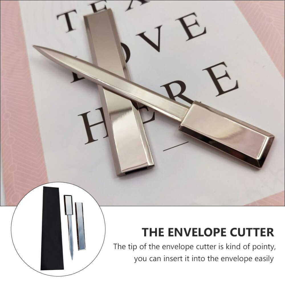 1 Set Metal Letter Opener Mini Sharp Letter Envelope Opener Safety Papers Cutter