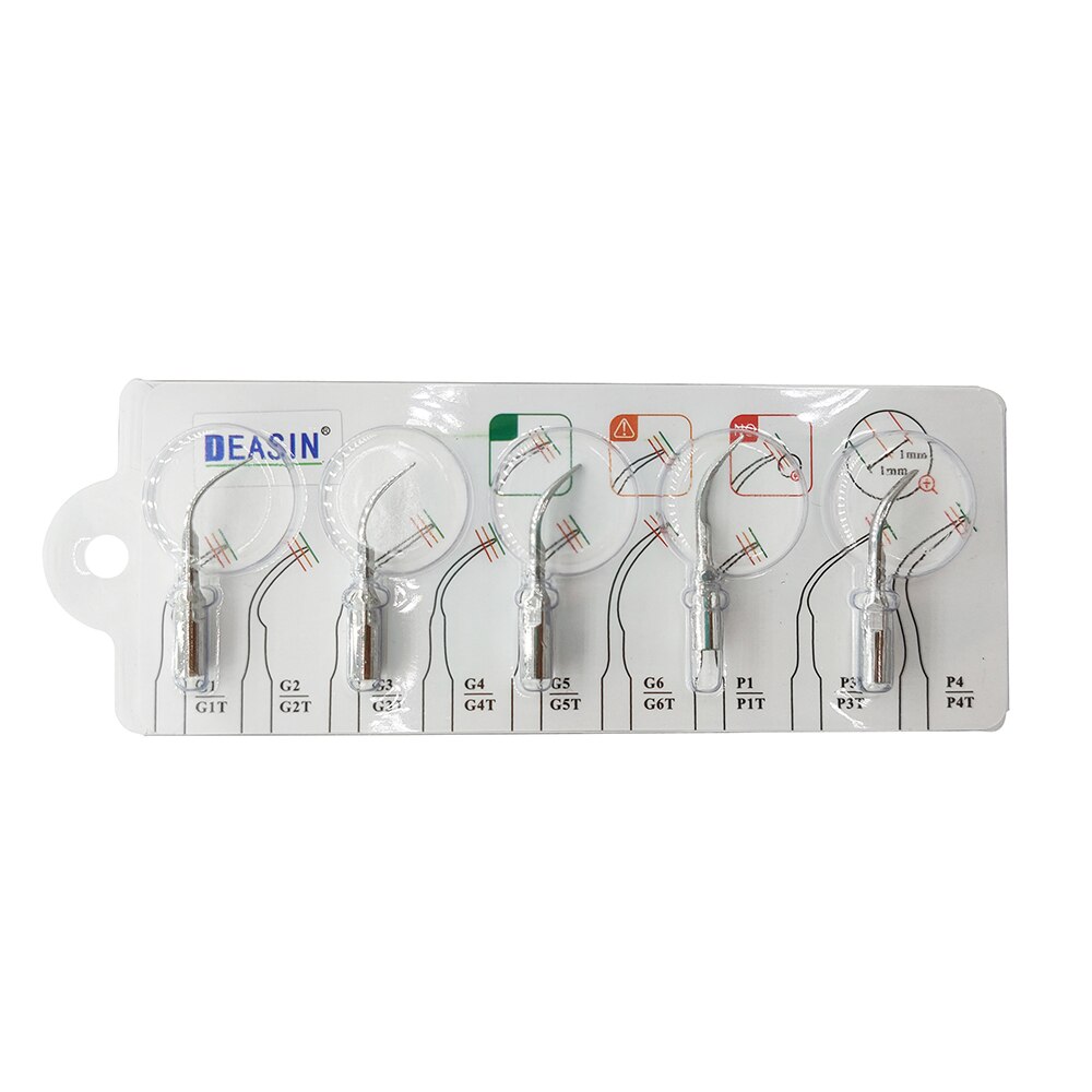 5 pcs x GD1/ GD2 /GD3/ GD4/ PD1/PD3 Dental Scaler Tips for Satelec DTE NS* Ultrasonic Scaler Handpiece