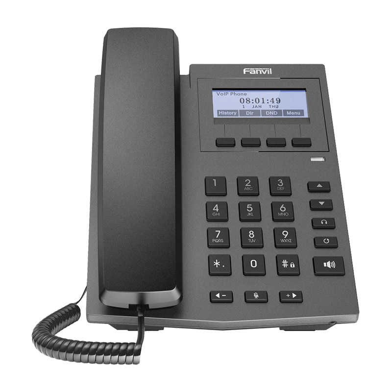 Fanvil X1P IP Phone 2 SIP Lines POE Enabled Wireless Telephone Desktop Stand VoIP Telephone For Business Office SIP Fixed Phone