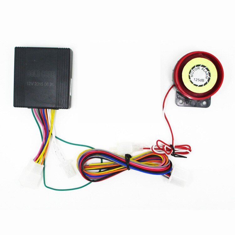 2-way Motorcycle Alarm with Engine Start Remote Control Key Fob Anti-theft Security Alarm System alarma motor 125db Universal