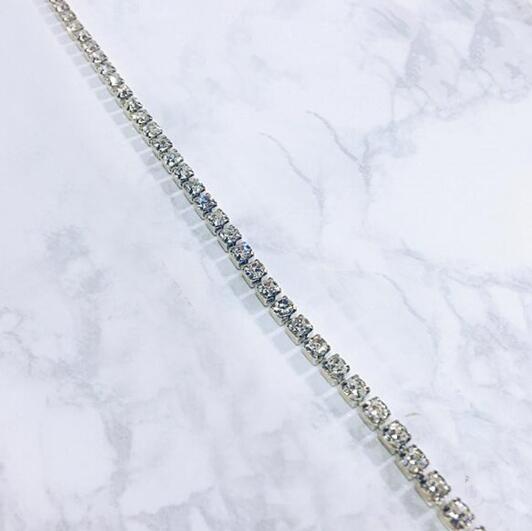 Women Crystal Belly Waist Hip Belts Wedding Saree Body Chain Rhinestones Belt Leisure beach vacation accessories: silver color